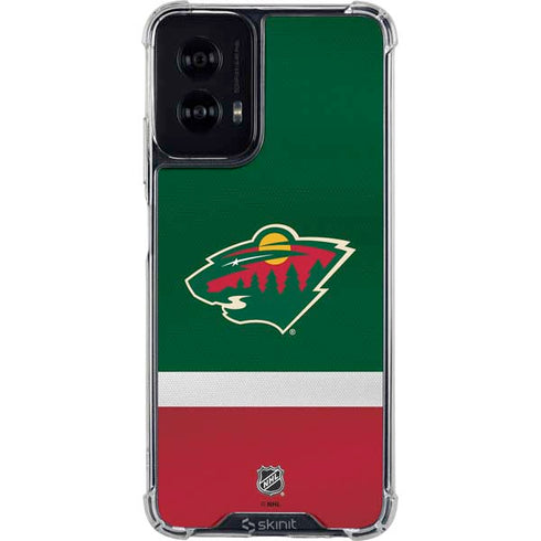 NHL Minnesota Wild Jersey Moto G Power 5G (2024) Clear Case