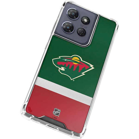 NHL Minnesota Wild Jersey Moto G Stylus 5G (2025) Clear Case