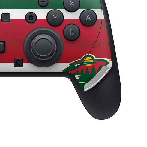 NHL Minnesota Wild Jersey Nintendo Switch 2 (2025) Pro Controller Skin