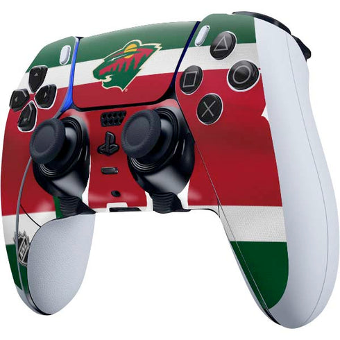 NHL Minnesota Wild Jersey PS5 DualSense Edge Pro Controller Skin