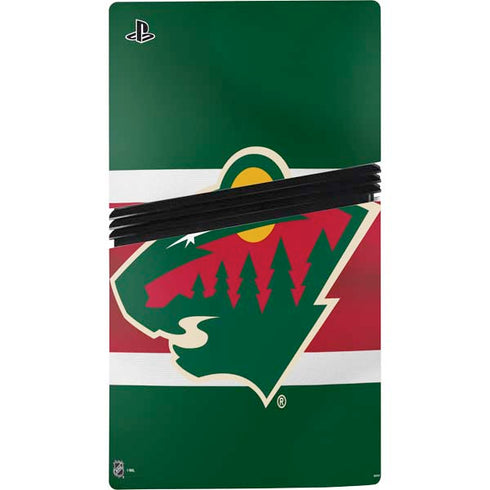 NHL Minnesota Wild Jersey PS5 Pro Console Skin