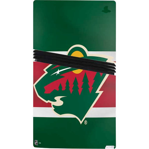 NHL Minnesota Wild Jersey PS5 Pro Console Skin