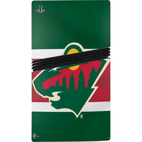 NHL Minnesota Wild Jersey PS5 Pro Disk Console Skin