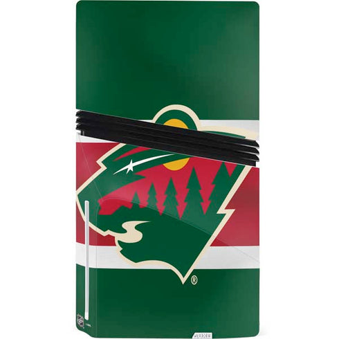 NHL Minnesota Wild Jersey PS5 Pro Disk Console Skin