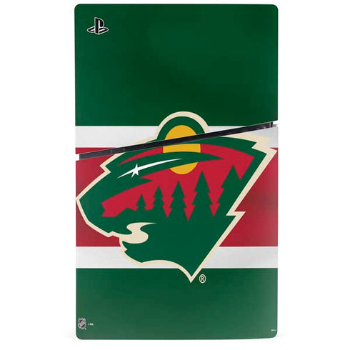 NHL Minnesota Wild Jersey PS5 Slim Digital Edition Console Skin
