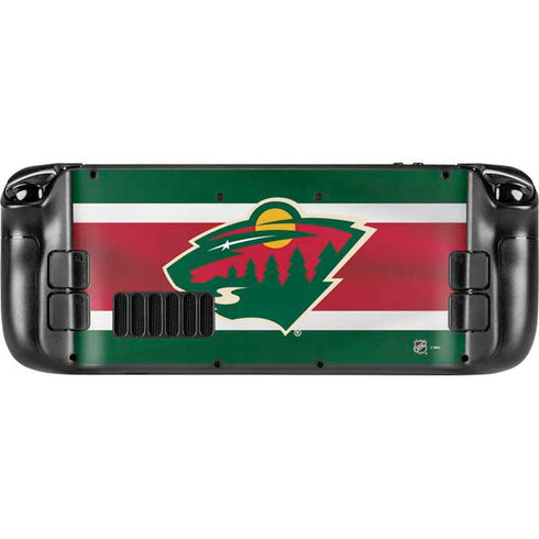 NHL Minnesota Wild Jersey Steam Deck Handheld Gaming Computer OLED Skin
