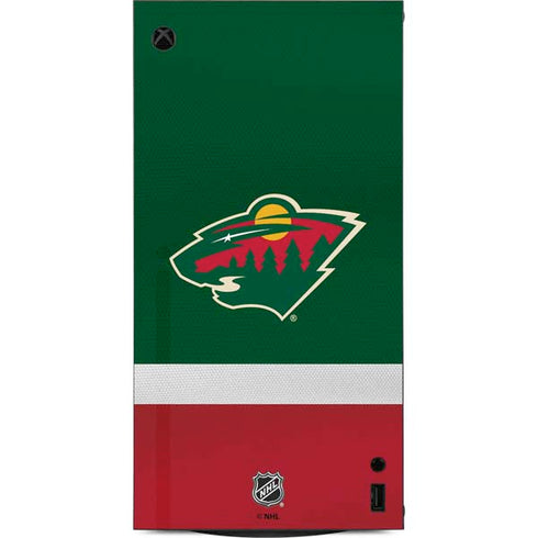 NHL Minnesota Wild Jersey XBox Series X Digital Edition Console Skin
