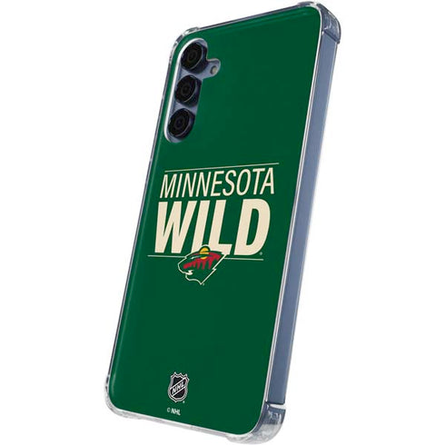 NHL Minnesota Wild Lineup Galaxy A35 5G Clear Case