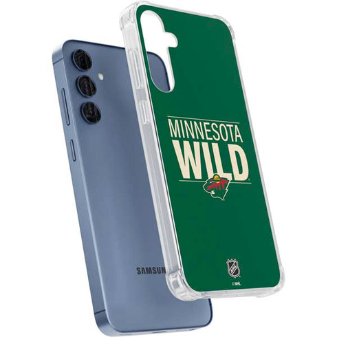 NHL Minnesota Wild Lineup Galaxy A35 5G Clear Case