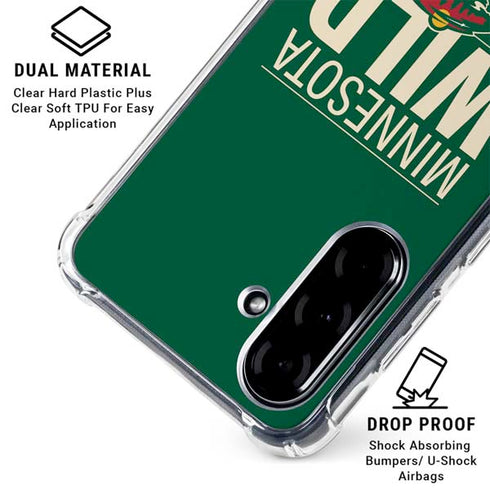 NHL Minnesota Wild Lineup Galaxy A36 5G Clear Case