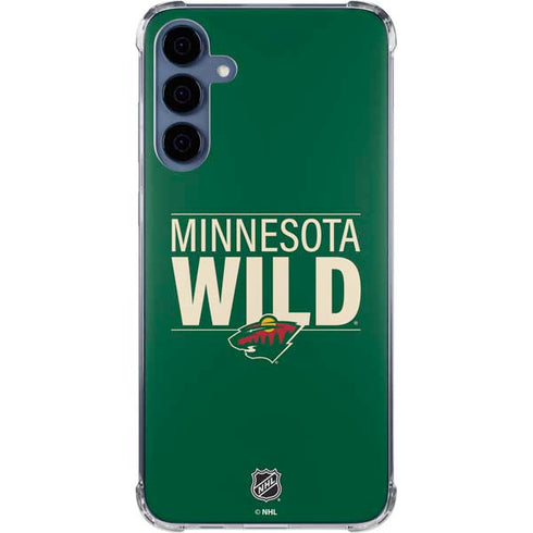 NHL Minnesota Wild Lineup Galaxy A55 5G Clear Case
