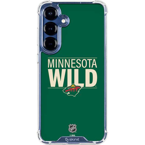 NHL Minnesota Wild Lineup Galaxy S25 Plus Clear Case