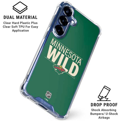 NHL Minnesota Wild Lineup Galaxy S25 Plus Clear Case