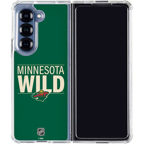 NHL Minnesota Wild Lineup Galaxy Z Fold6 Clear Case