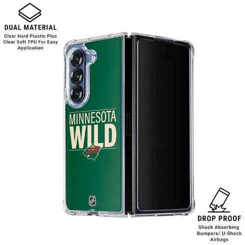 NHL Minnesota Wild Lineup Galaxy Z Fold6 Clear Case