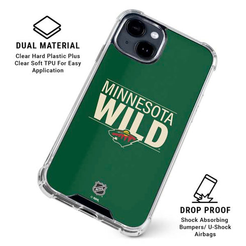 NHL Minnesota Wild Lineup iPhone 15 Clear Case