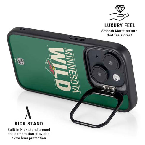 NHL Minnesota Wild Lineup iPhone 15 Kickstand Case