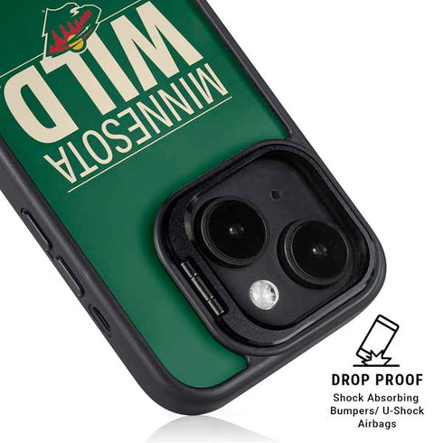 NHL Minnesota Wild Lineup iPhone 15 Kickstand Case