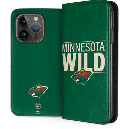 NHL Minnesota Wild Lineup iPhone 15 Pro Folio Case
