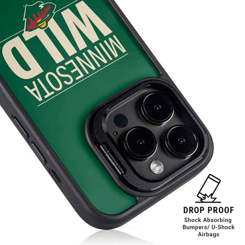 NHL Minnesota Wild Lineup iPhone 15 Pro Max Kickstand Case