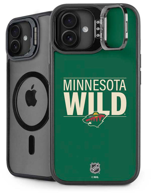NHL Minnesota Wild Lineup iPhone 16 Plus Kickstand Case