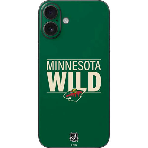 NHL Minnesota Wild Lineup iPhone 16 Plus Skin