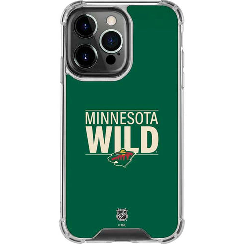 NHL Minnesota Wild Lineup iPhone 16 Pro Clear Case