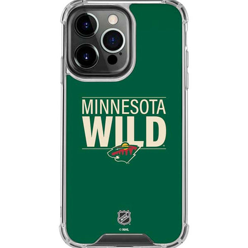 NHL Minnesota Wild Lineup iPhone 16 Pro Max Clear Case