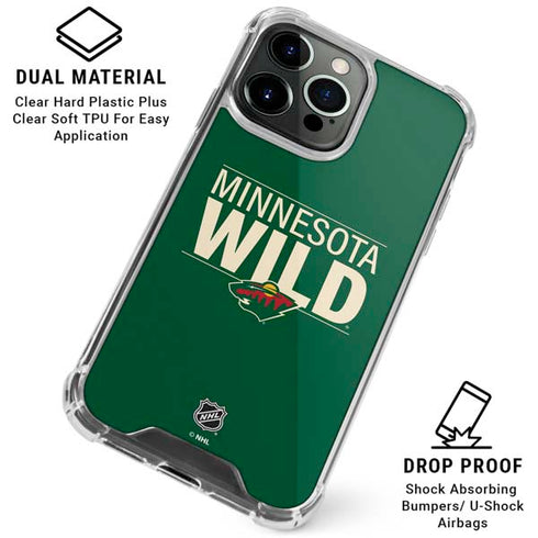 NHL Minnesota Wild Lineup iPhone 16 Pro Max Clear Case