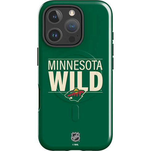 NHL Minnesota Wild Lineup iPhone 16 Pro Max Magsafe Impact Case