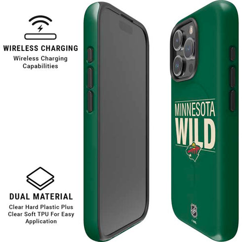 NHL Minnesota Wild Lineup iPhone 16 Pro Max Magsafe Impact Case