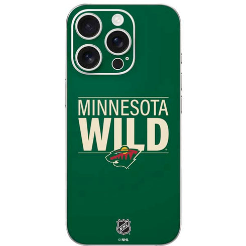 NHL Minnesota Wild Lineup iPhone 16 Pro Skin