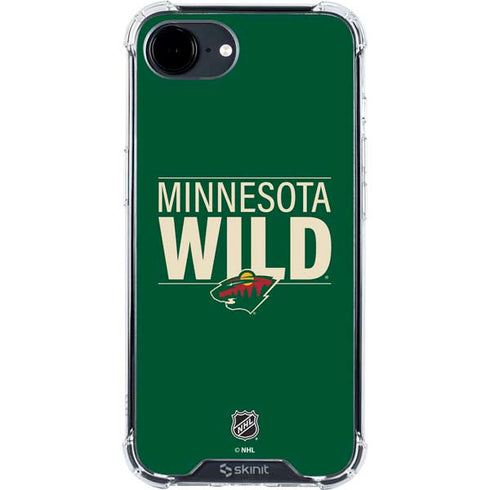 NHL Minnesota Wild Lineup iPhone 16e Clear Case