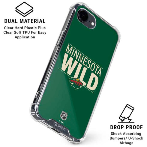 NHL Minnesota Wild Lineup iPhone 16e Clear Case