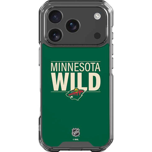 NHL Minnesota Wild Lineup iPhone 18 Pro Clear Case