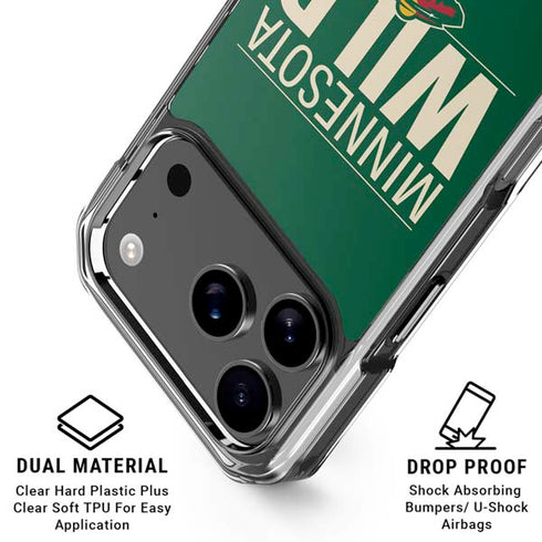 NHL Minnesota Wild Lineup iPhone 18 Pro Clear Case