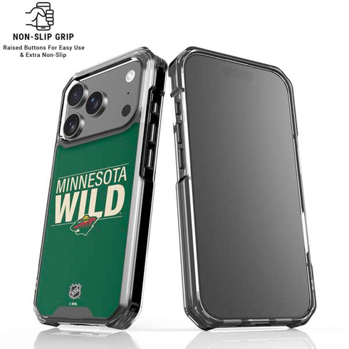 NHL Minnesota Wild Lineup iPhone 18 Pro Clear Case