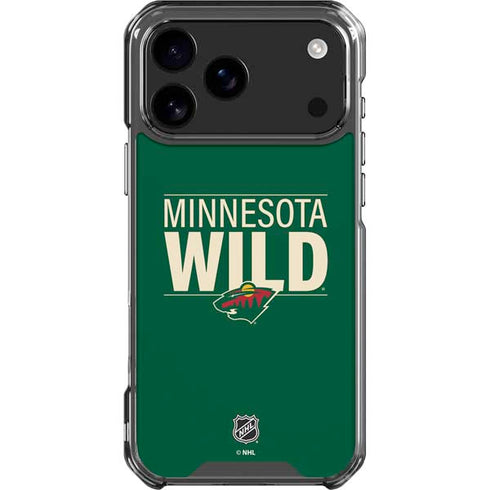 NHL Minnesota Wild Lineup iPhone 18 Pro Max Clear Case