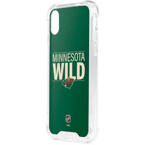 NHL Minnesota Wild Lineup iPhone XS Clear Case
