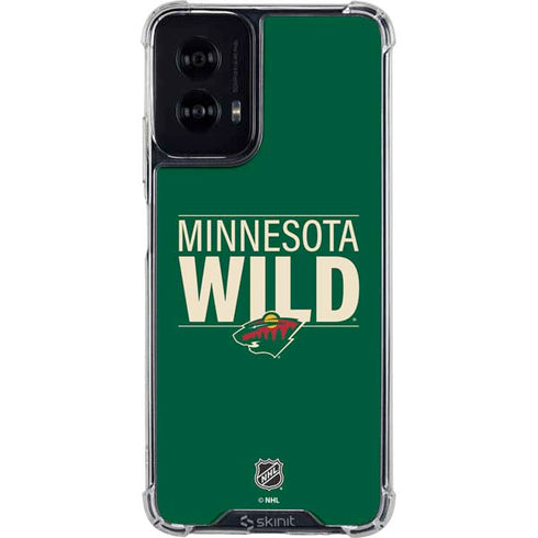 NHL Minnesota Wild Lineup Moto G Power 5G (2024) Clear Case