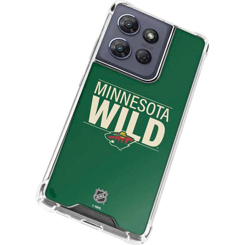 NHL Minnesota Wild Lineup Moto G Stylus 5G (2025) Clear Case