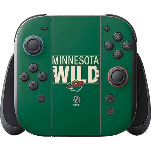 NHL Minnesota Wild Lineup Nintendo Switch 2 (2025) with Joy-Con Skin