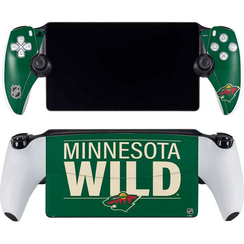 NHL Minnesota Wild Lineup PlayStation Portal Remote Player Skin