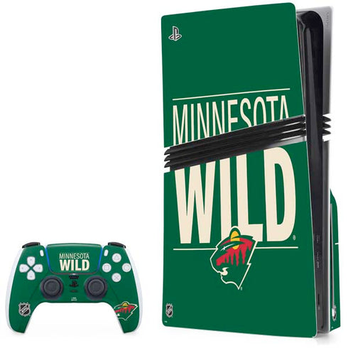 NHL Minnesota Wild Lineup PS5 Pro Disk Bundle Skin