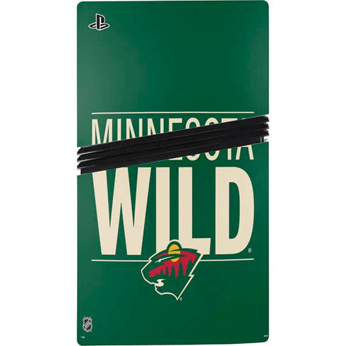NHL Minnesota Wild Lineup PS5 Pro Disk Console Skin