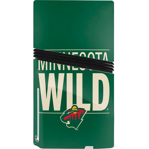 NHL Minnesota Wild Lineup PS5 Pro Disk Console Skin