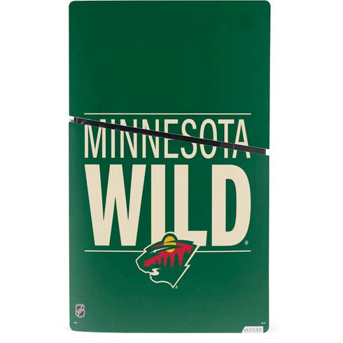 NHL Minnesota Wild Lineup PS5 Slim Digital Edition Console Skin