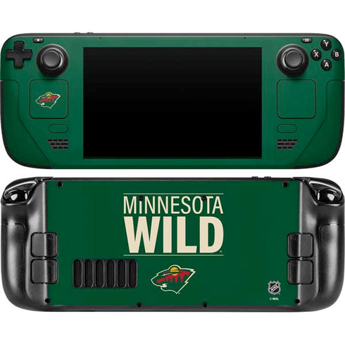 NHL Minnesota Wild Lineup Steam Deck Handheld Gaming Computer Skin