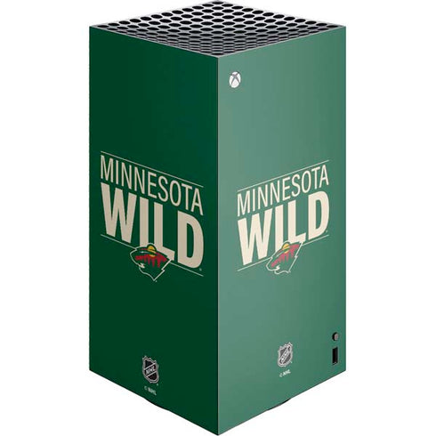 NHL Minnesota Wild Lineup XBox Series X Digital Edition Console Skin