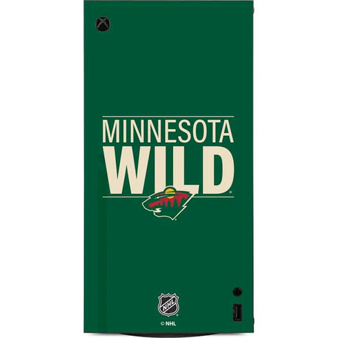 NHL Minnesota Wild Lineup XBox Series X Digital Edition Console Skin
